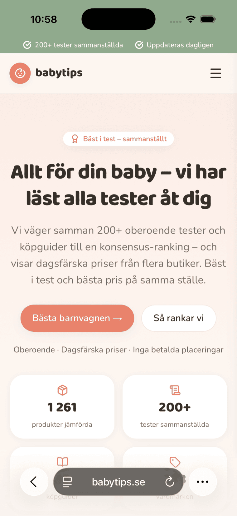 Babytips i mobilen