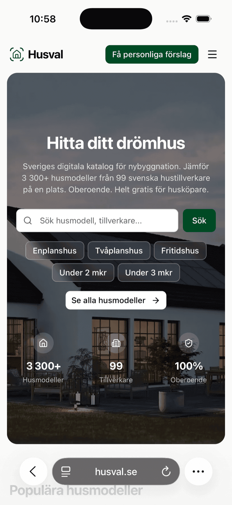 Husval i mobilen